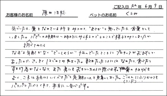 お客様の声