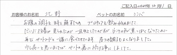 お客様の声