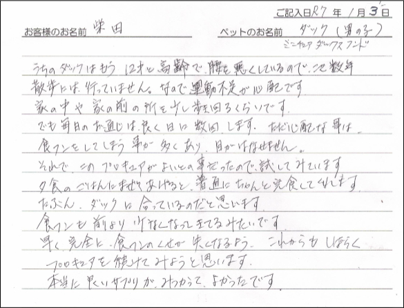 お客様の声