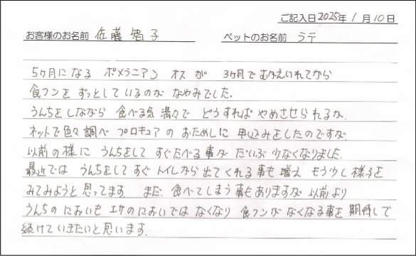 お客様の声