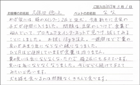 お客様の声