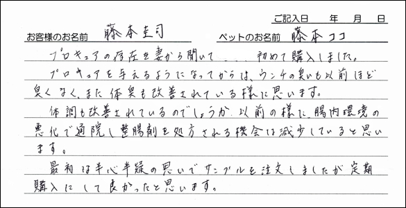 お客様の声